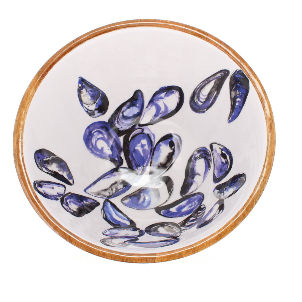 Shoeless Joe Mussel 25cm Wooden Bowl