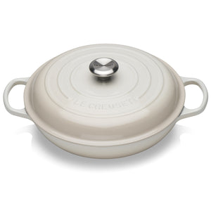 Le Creuset Signature Cast Iron Meringue Shallow Casserole - All Sizes