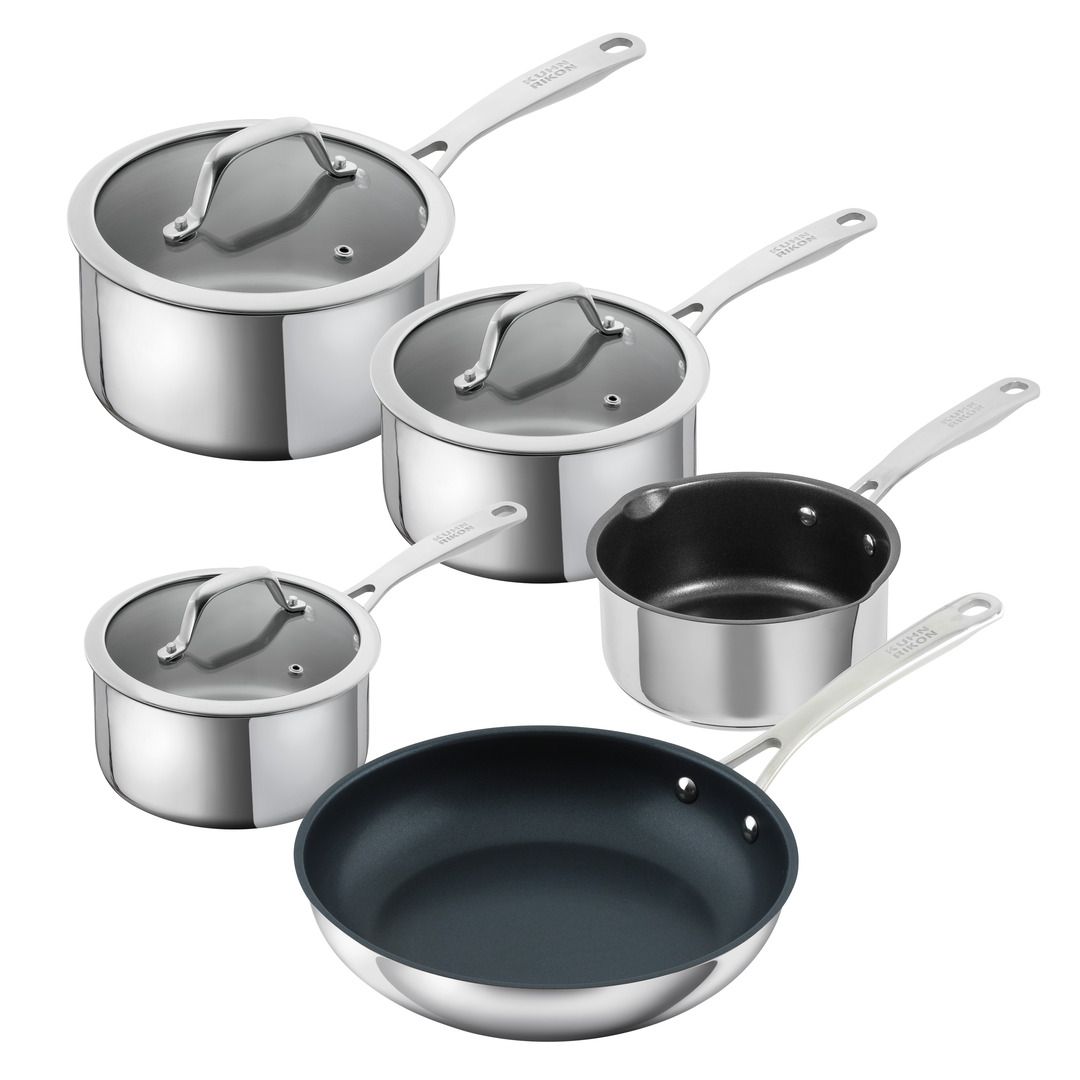 Kuhn Rikon Stainless Steel Allround 5 Piece Saucepan Set