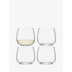 LSA Borough Stemless White Wine Glass Set