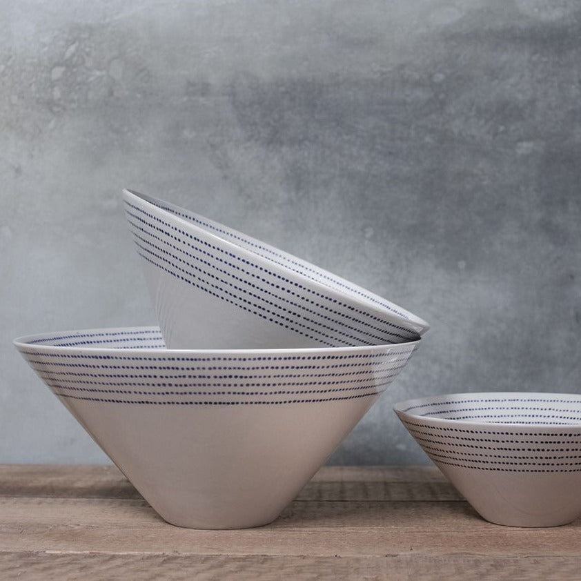 Nkuku Medium Indigo Serving Bowl
