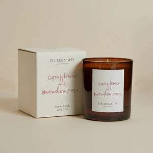 Plum & Ashby Cornflower & Meadow Rose Candle