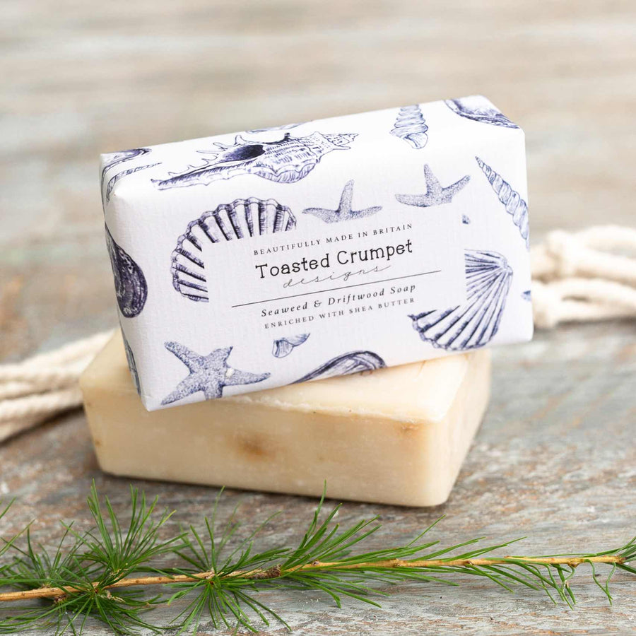 Toasted Crumpet Seaweed & Driftwood Soap