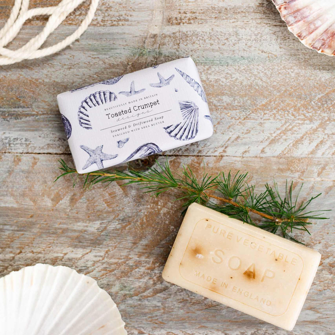 Toasted Crumpet Seaweed & Driftwood Soap