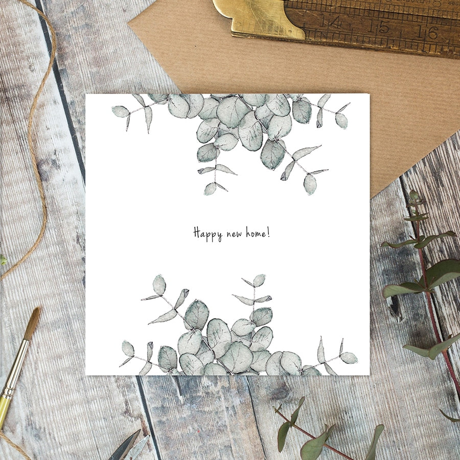 Toasted Crumpet Happy New Home Eucalyptus Card