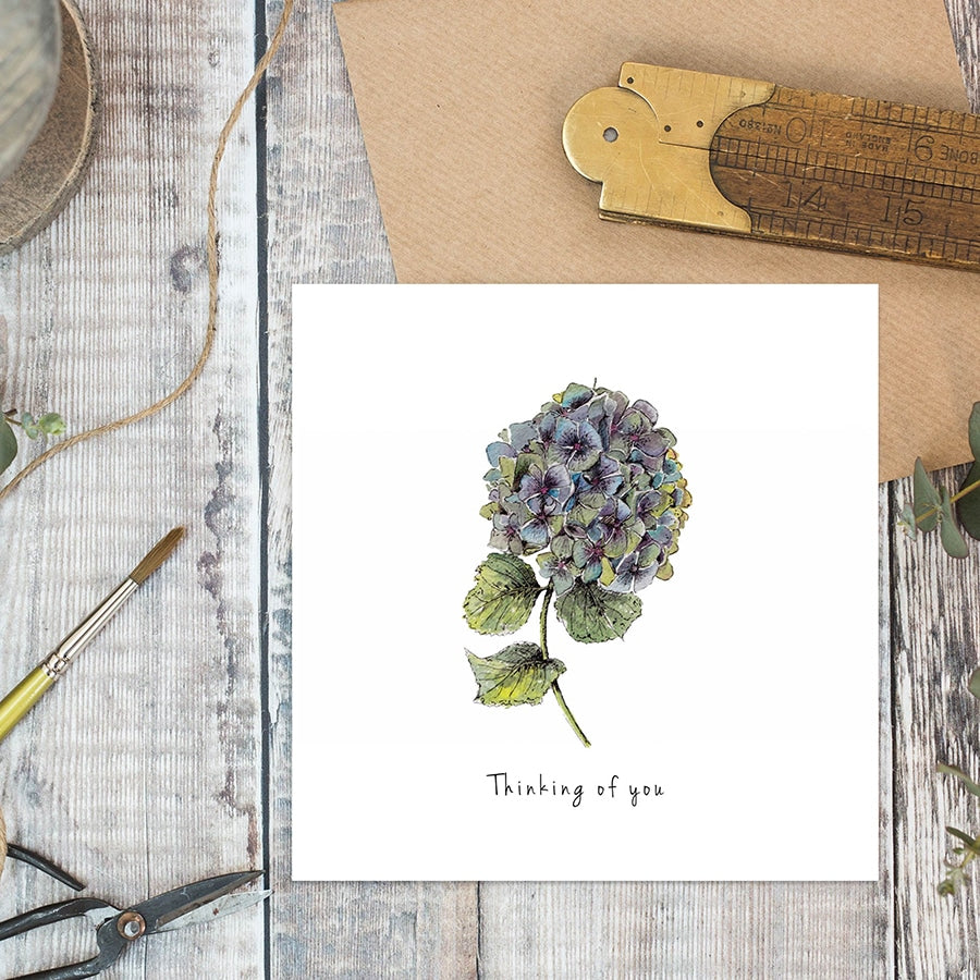 Toasted Crumpet Thinking of You Hydrangea Card