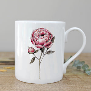 Toasted Crumpet Peony Mug in a Gift Box