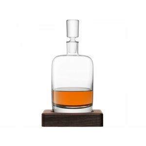 LSA Renfrew Decanter & Walnut Base