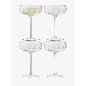 LSA Pearl Champagne Saucers
