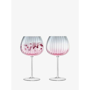 LSA Dusk Pink & Grey Balloon Goblets