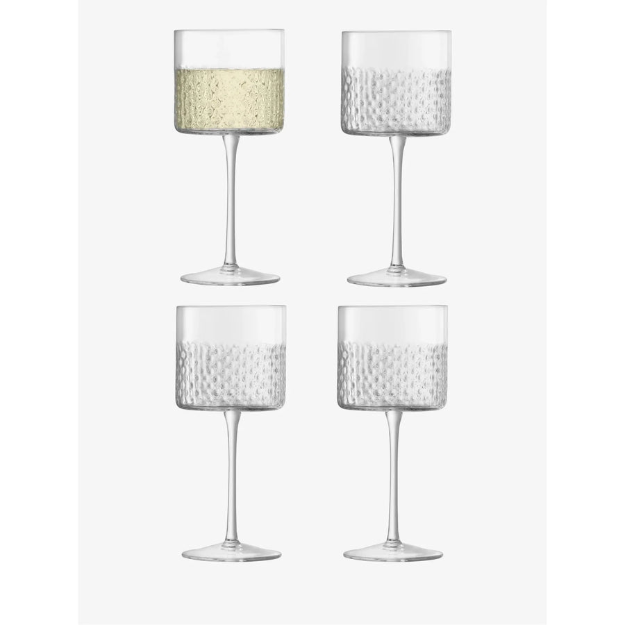 LSA Wicker Clear Wine Glass Set