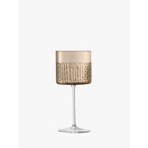 LSA Wicker Taupe Wine Glasses