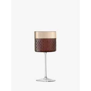 LSA Wicker Taupe Wine Glasses