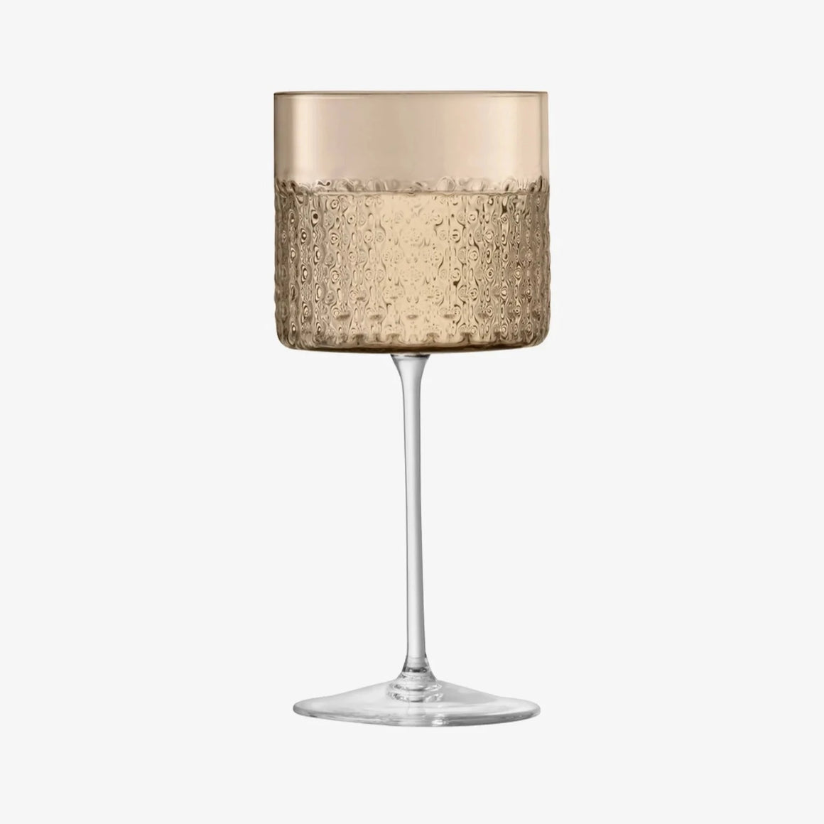 LSA Wicker Taupe Wine Glasses