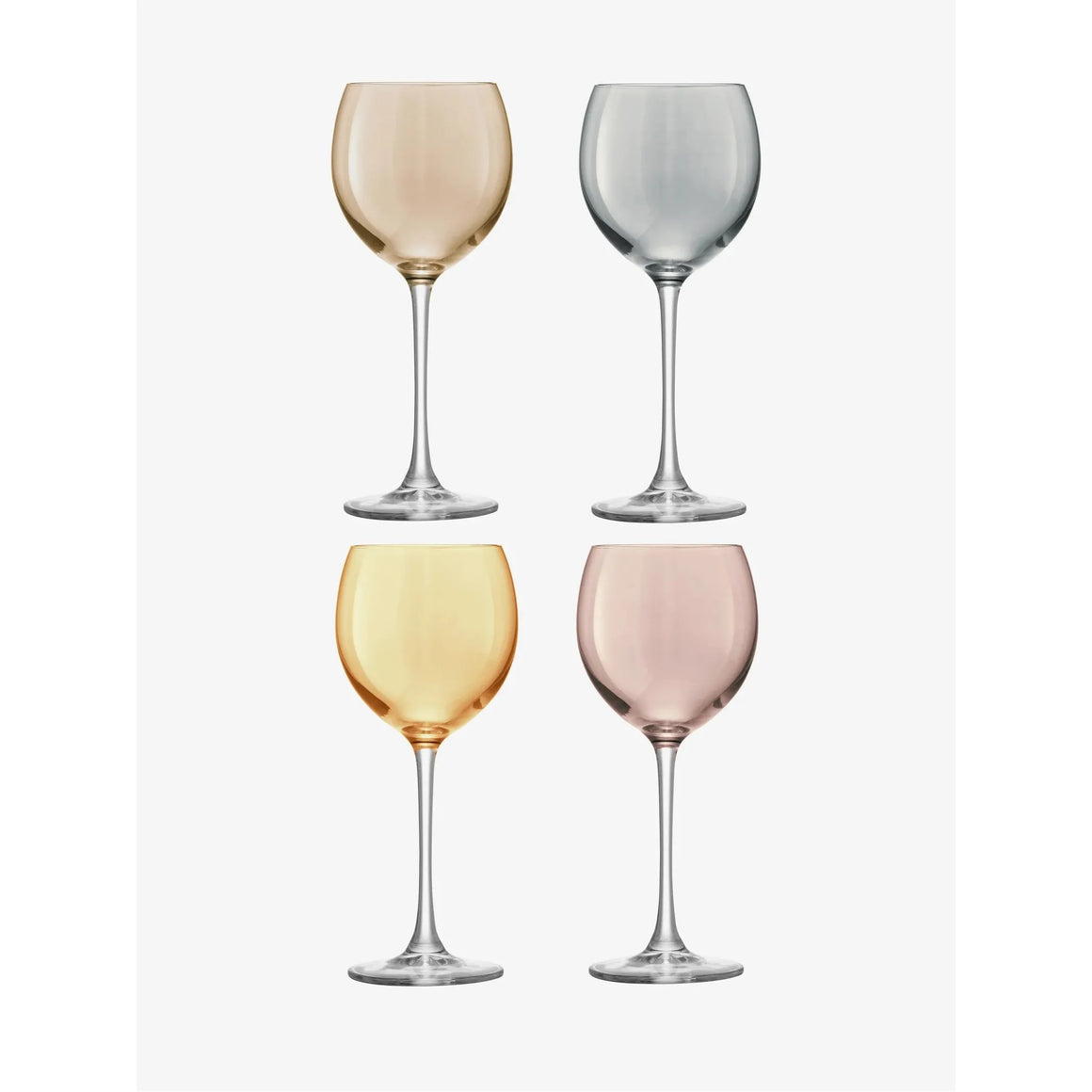 LSA Metallic Polka Wine Glasses