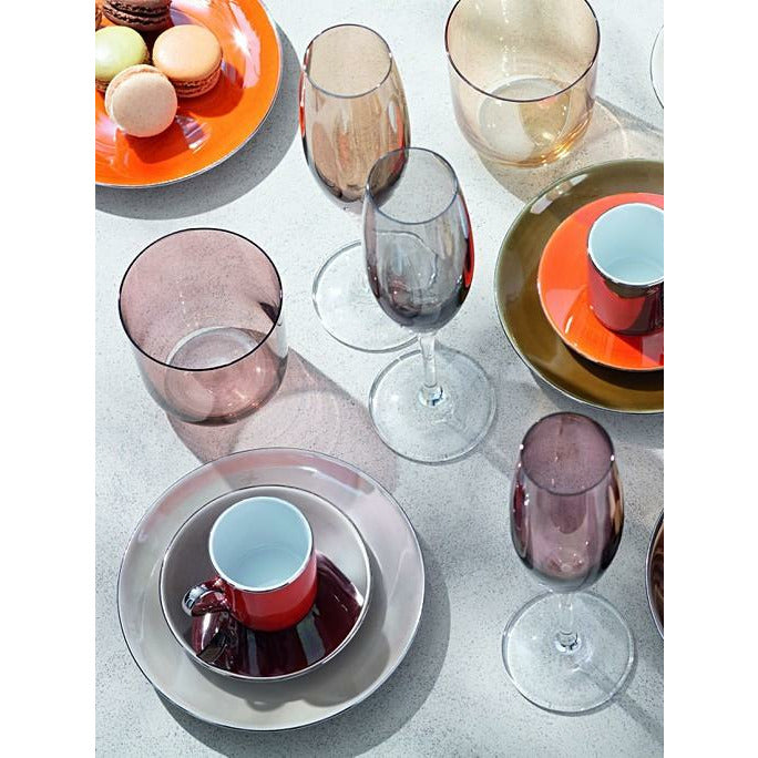 LSA Metallic Polka Champagne Glasses