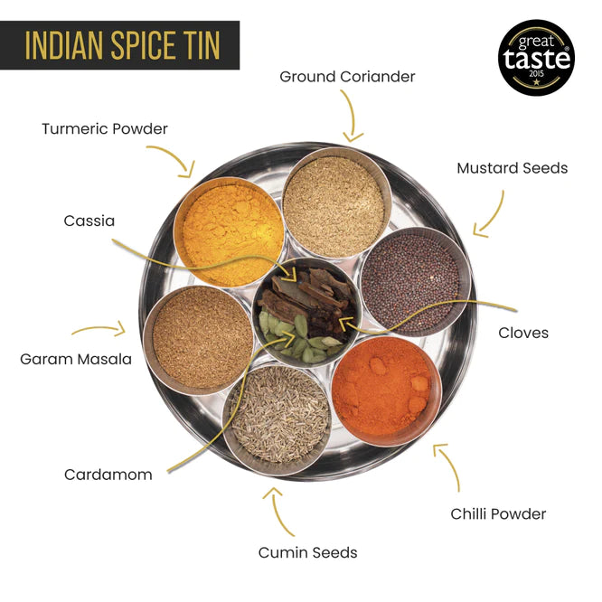 Spice Kitchen Indian Spice Tin Abraxas Cookshop