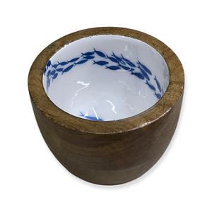 Shoeless Joe Blue Swirl Fish Nibbles Bowl