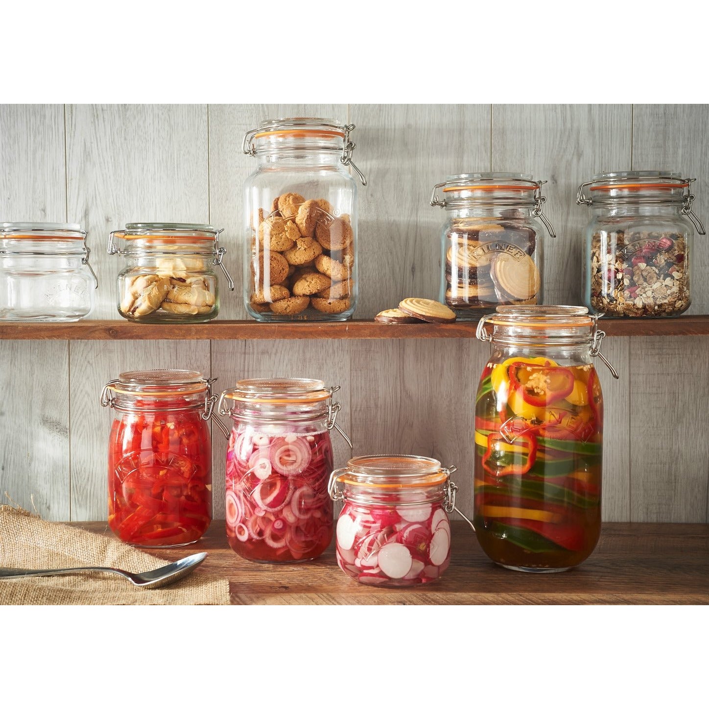 Kilner 2 Litre Square Clip Top Jar