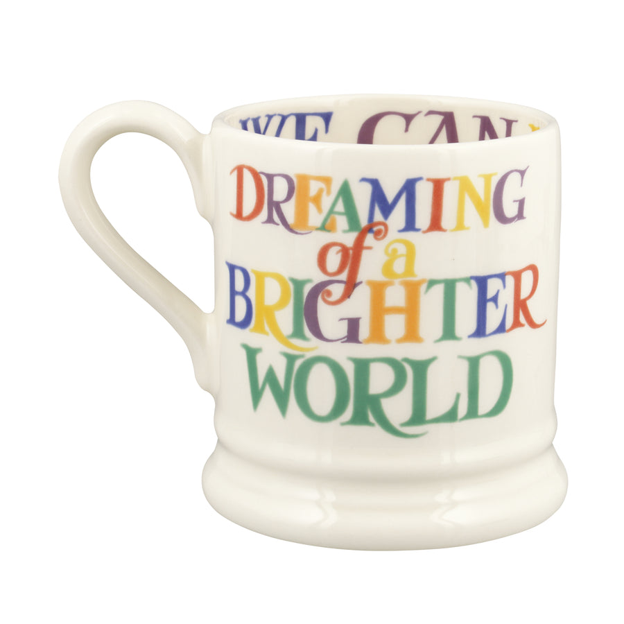 Emma Bridgewater Rainbow Toast Kindness & Fair World Half Pint Mug