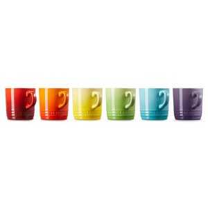 Le Creuset Rainbow 200ml Cappuccino Mug Set