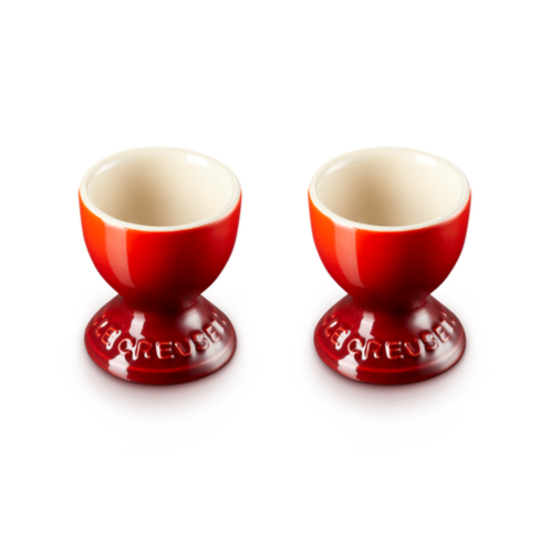 Le Creuset Stoneware Set of 2 Cerise Egg Cups