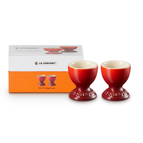 Le Creuset Stoneware Set of 2 Cerise Egg Cups