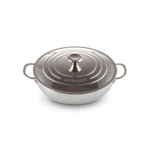 Le Creuset Signature Stainless Steel 30cm Shallow Casserole