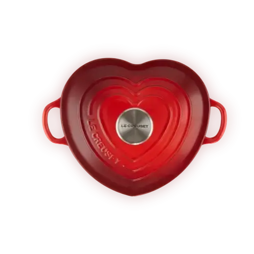 Le Creuset Signature Cast Iron Cerise Heart Shaped Casserole