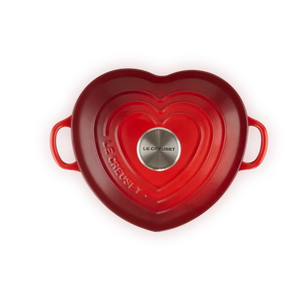 Le Creuset Signature Cast Iron Cerise Heart Shaped Casserole