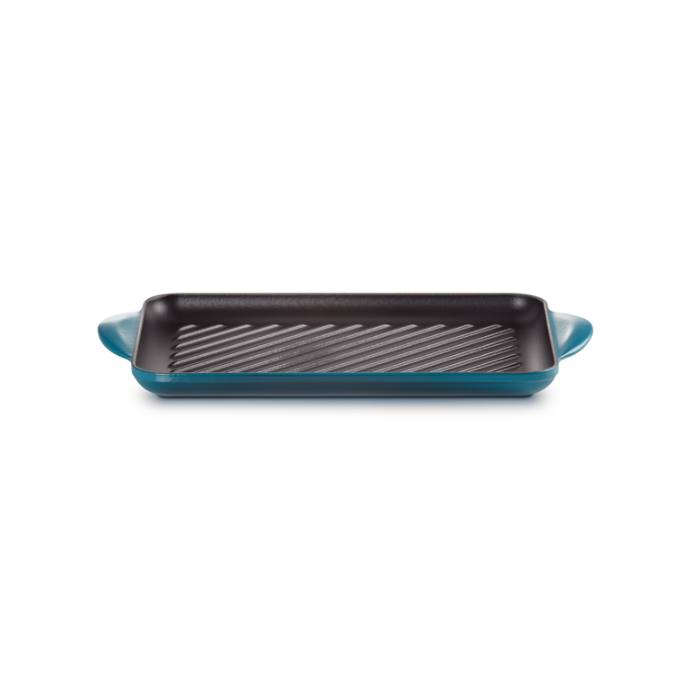 Le Creuset Signature Deep Teal Cast Iron Grill - All