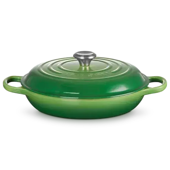 Le Creuset Signature Cast Iron Bamboo 30cm Shallow Casserole