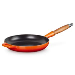 Le Creuset Signature Cast Iron Volcanic Frying with Wooden Handle - All Sizes