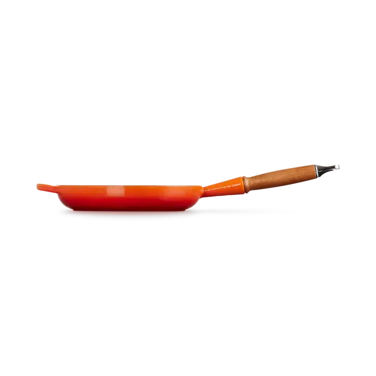 Le Creuset Signature Cast Iron Volcanic Frying with Wooden Handle - All Sizes