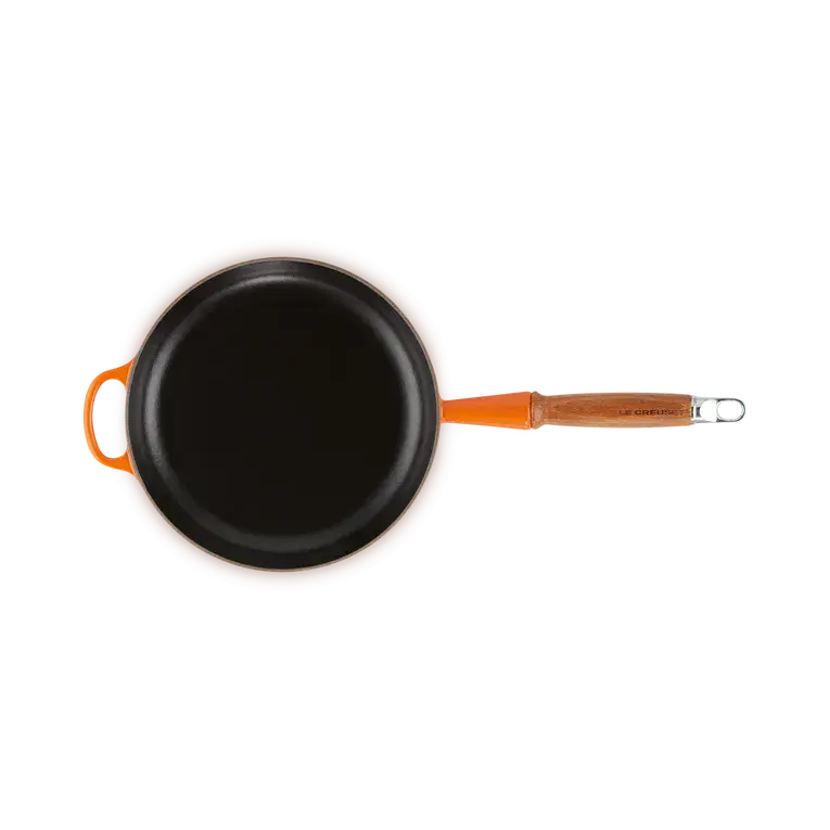 Le Creuset Signature Cast Iron Volcanic Frying with Wooden Handle - All Sizes