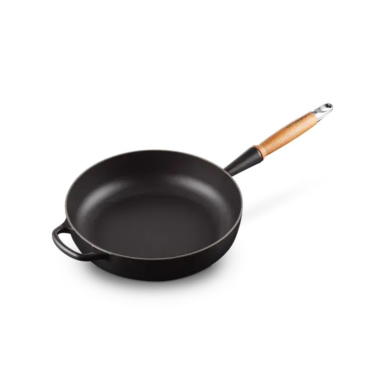 Le Creuset  Signature Cast Iron Satin Black Sauté Pan