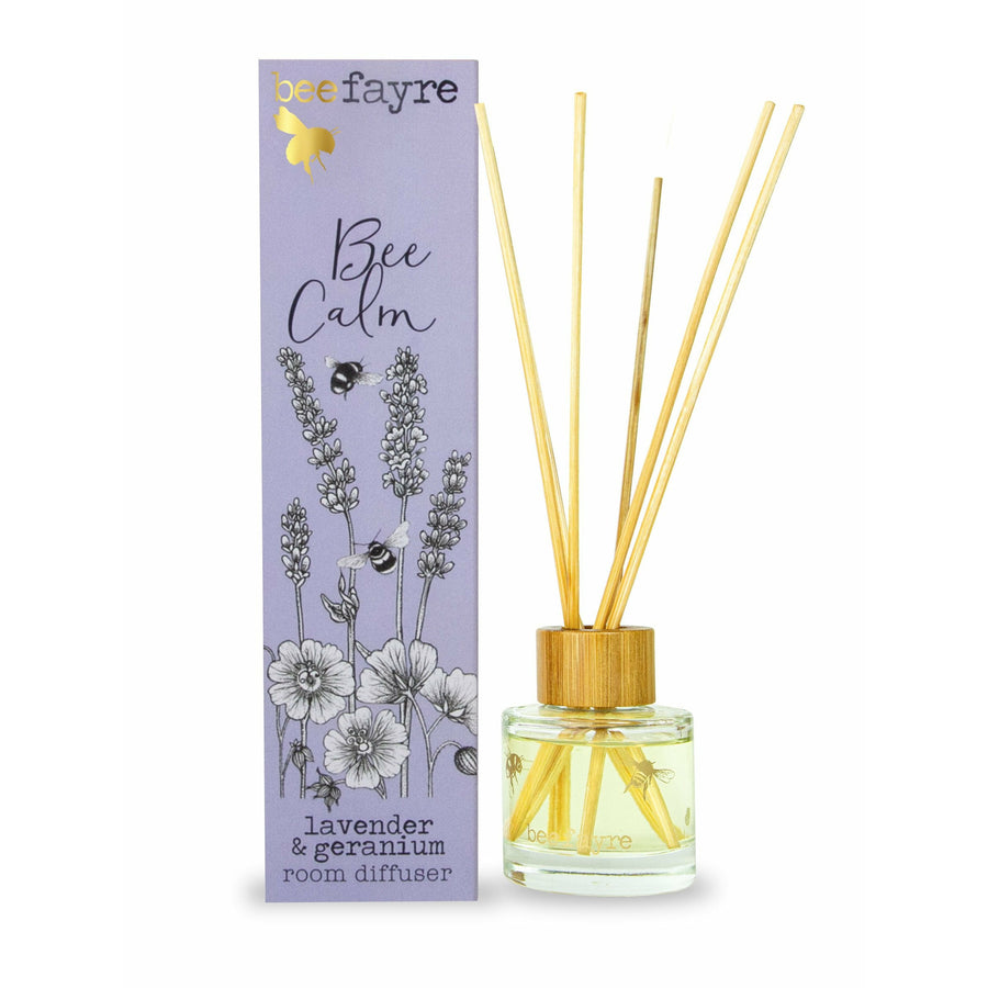 Bee Fayre Bee Calm Lavender & Geranium Reed Diffuser 50ml