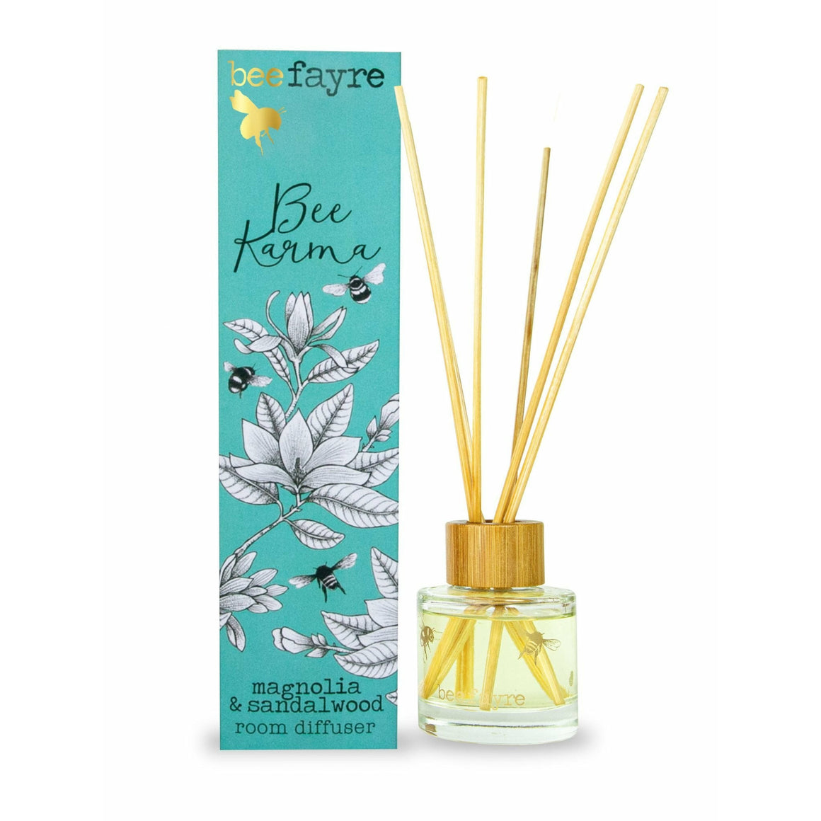 Bee Fayre Bee Karma Magnolia & Sandalwood Reed Diffuser