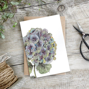 Toasted Crumpet Hydrangea Card