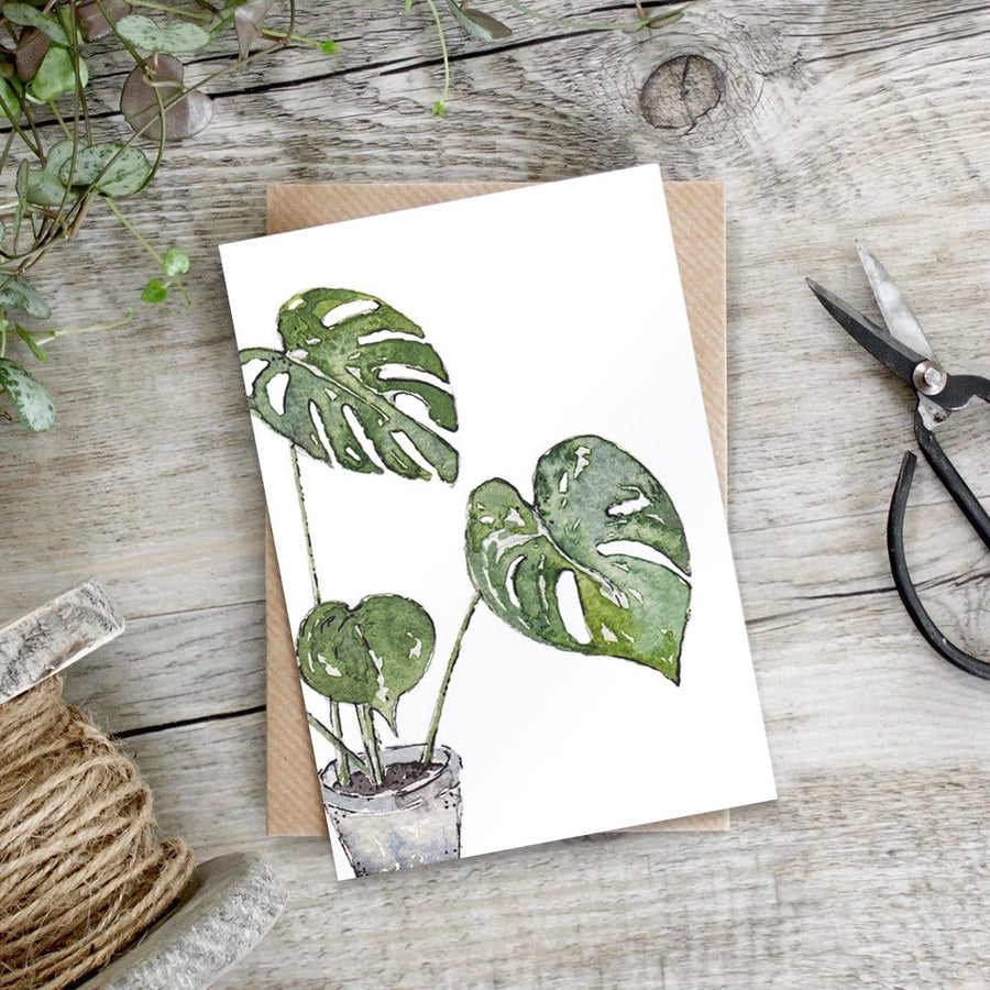 Toasted Crumpet Monstera Card