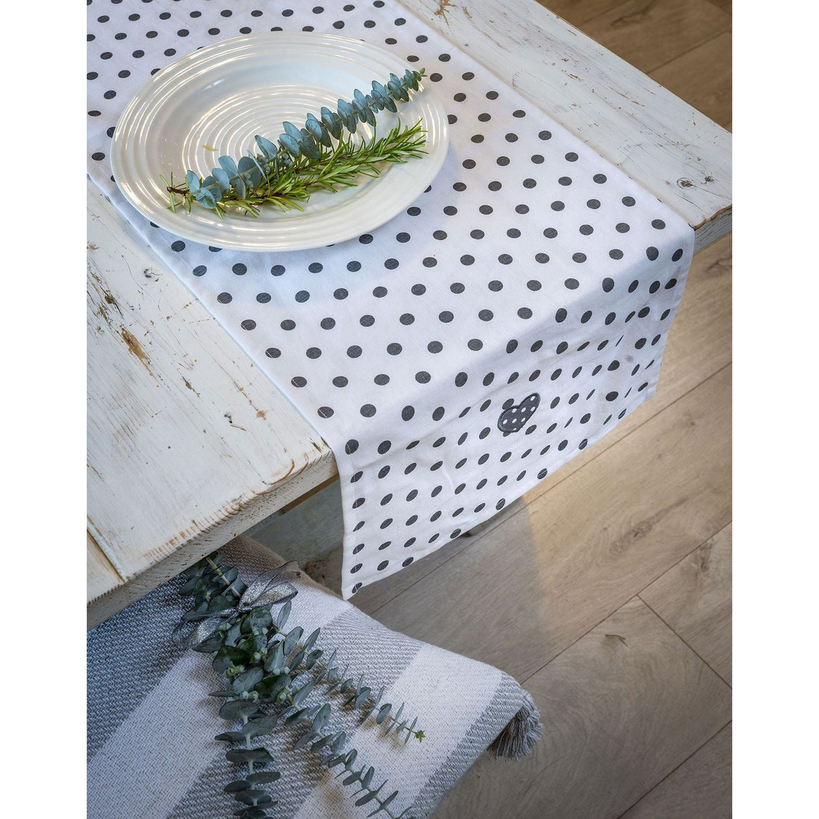 Retreat Polka Dot Table Runner