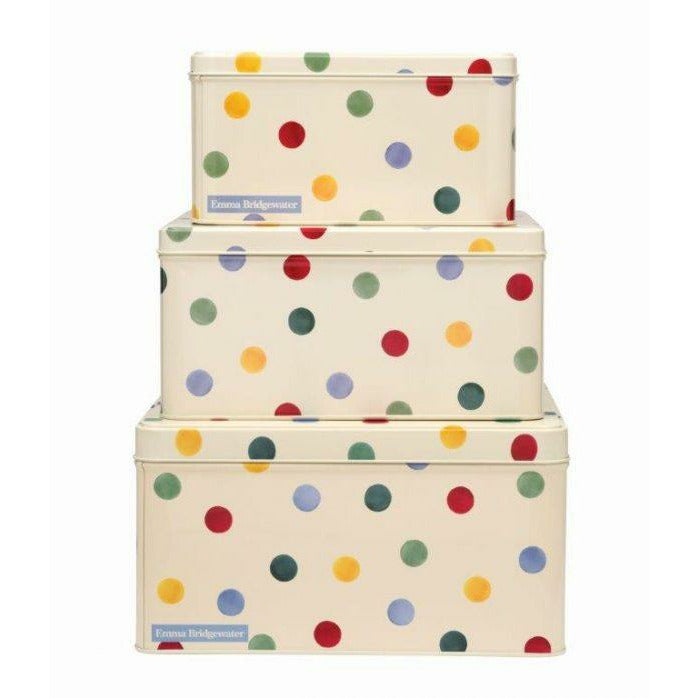 Emma Bridgewater Polka Dot Square Cake Tin Set