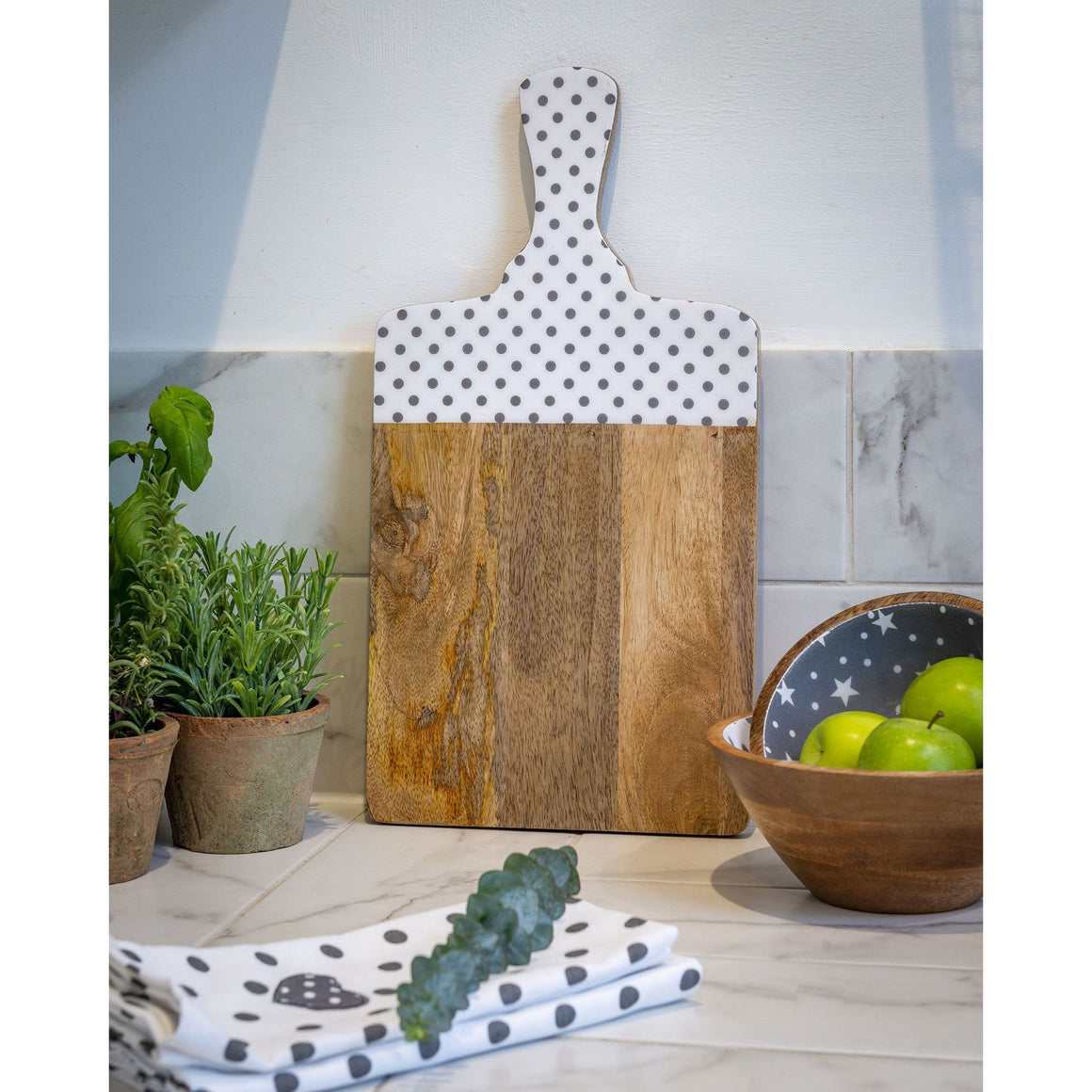 Retreat Large Dot Enamelled Chopping Board