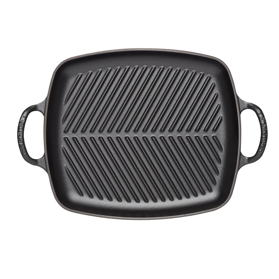Le Creuset Signature Cast Iron Satin Black Grillit - All