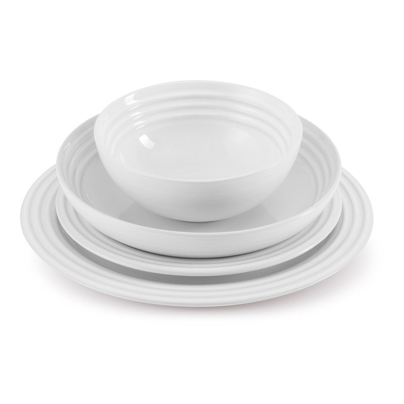 Le Creuset Stoneware White Dinner Plate