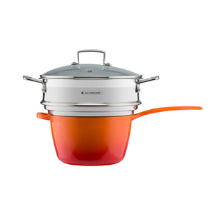 Le Creuset Large Multi Steamer & Glass Lid