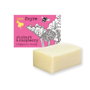 Bee Fayre Bee Fruity Rhubarb & Raspberry Organic Soap