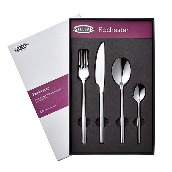 Stellar Rochester 24 Piece Polished Cutlery Set