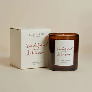 Plum & Ashby Sandalwood & Labdanum Candle