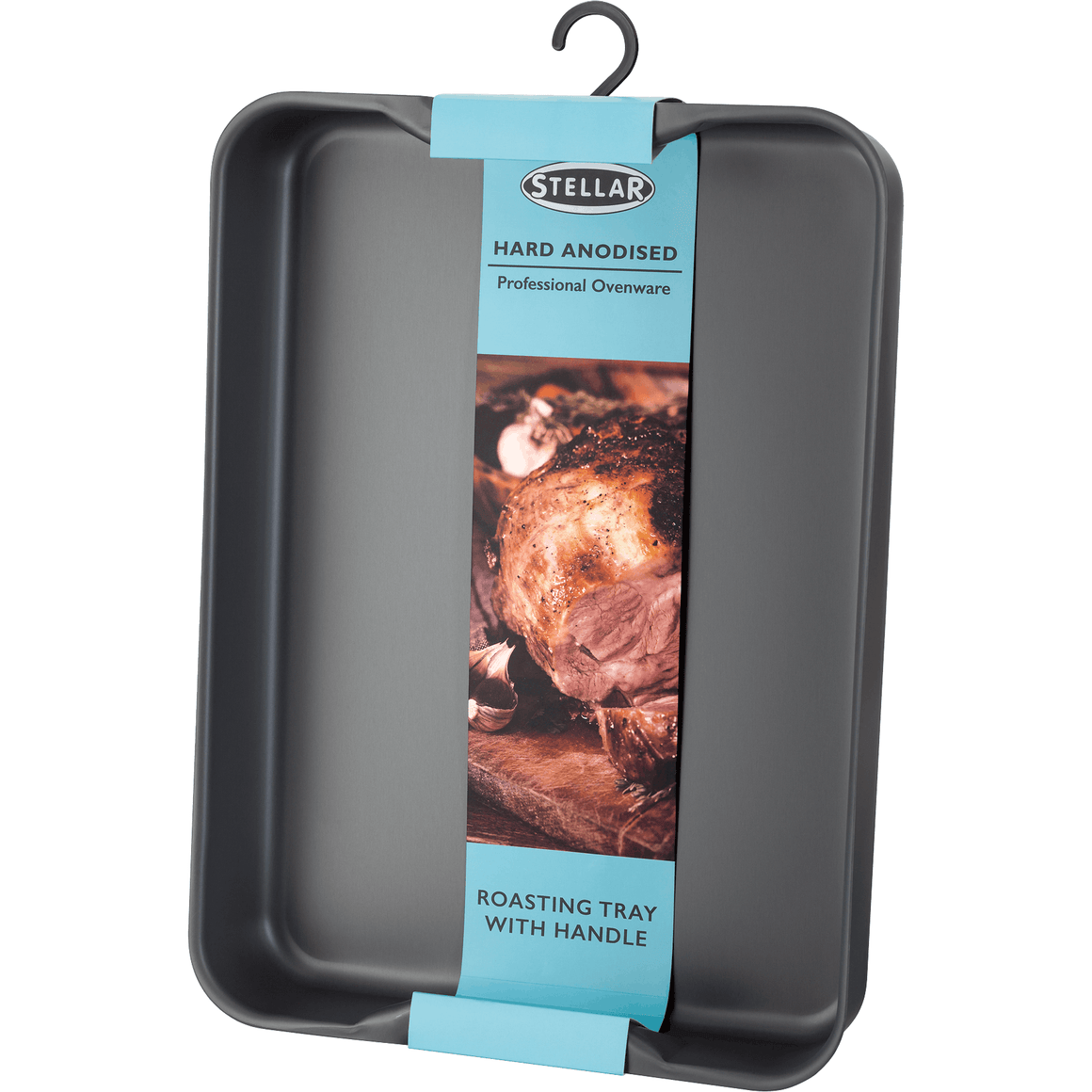 Stellar Hard Anodised Deep Roasting Tray (with Integrated Handle) - All Sizes